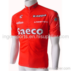 Hidden Full Zip Red Polyester Dye Sublimation Cycling Team Shorts, Bicycle Shirts