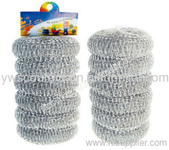 6PK Galvanized Mesh Scourer In Mesh Bag