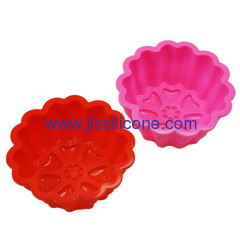 Non-stick widely used silicone muffin cake baking molds