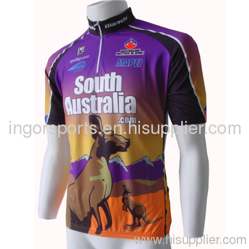 Full Sublimation South Australia Team Cycling Jersey Ride Shirt Short Sleeve