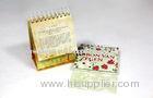 Desk Personalized Calendar Printing , Glossy Lamination Calendar Printing Services