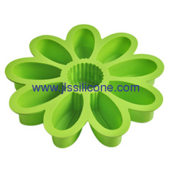 Big sunflower shaped bakeware silicone cake or pizza baking molds