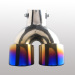 Asia American Rusia hot sell universal blue dual car muffler tip