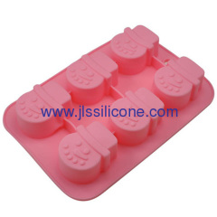Christmas snow man shaped silicone bakeware cake molds