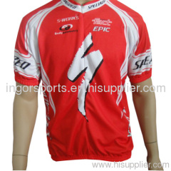 Short Sleeve Children Cycling Jerseys Clima Cool, Sublimation Shirts Sports Wear