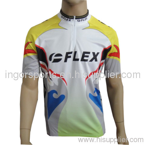 Sublimated Cycling Wear, Flex Short Sleeve Children Cycle Shirts Clima Cool