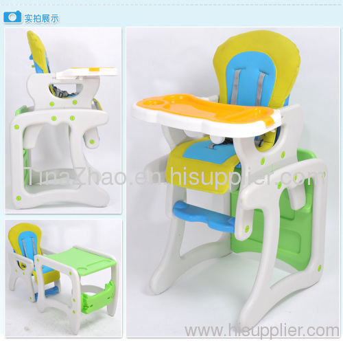 2 in 1 plastic baby high chairs