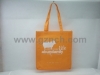 Orange Simple Non Woven Gift Bag