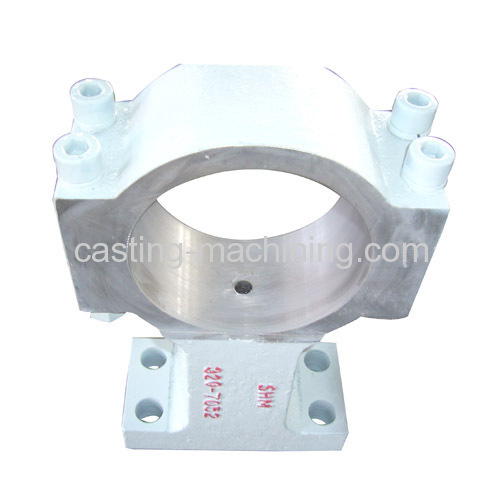 custom metal casting precision flanged roller bearing housing    