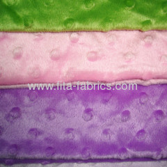 New Design Minky Dot Super Soft Fabric