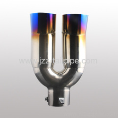 Asia American Rusia hot sell universal blue dual car muffler tip