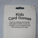 edcational 2 sets game cards for kids