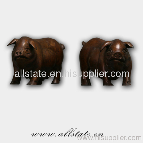 Bronze wild boar Animal Sculpture
