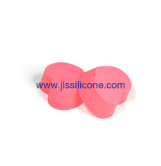 Mini sweet heart shaped silicone cake molds