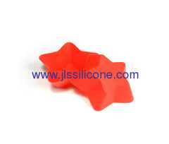 Bright star silicone cake baking molds