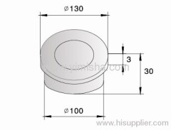 Circular Brass Chrome Plated Floor Drain with Clean Out
