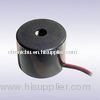 Black PBT Wire Active Piezoelectric Buzzer 12V D30MMxH20MM
