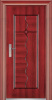 Wood pattern steel security doors