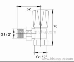 YIMISHA Brass Radiator Valve