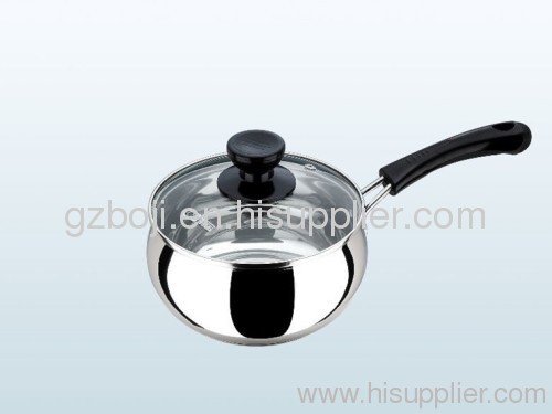 Factory price stainless steel saucepan with lid