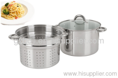 Stainless steel paster pot 3 pieces pasta pot