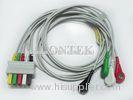 Fukuda ECG Patient Cable , Euro Style Lead Wire 3 / 5 Leads