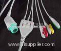 One-piece 3 Leads L & T Ecg Cable Patient , Monitor TPU Cable
