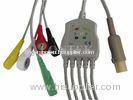 3 Lead Snap Hellige ECG Patient Cable , with Leadwires / Clip / AHA