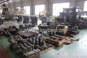 Injection molding machine has many parts.