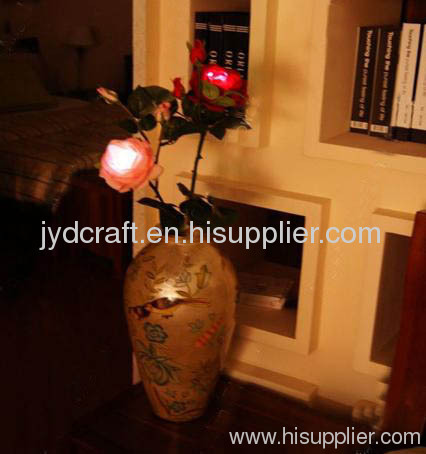 high simulation solar power LED Chinese rose