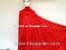 Red Big Swiss Cotton Lace Knitted 100% Cotton Knitted Lace