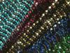Sequin Embroidered Tulle Fabric With Border Water Soluble