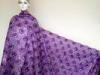 Stretch Purple Double Organza Material With Sequins Guipure