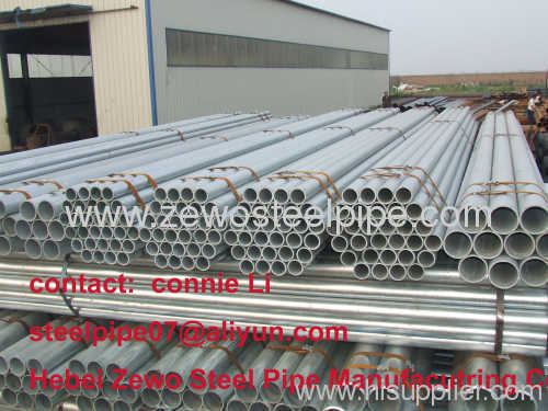 BS1387 /ASTM A53 GALVANIZED STEEL PIPE FOR WATER AND CONSTRUCTION