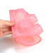 Rose shaped silicone cake baking pan with 8 cavities