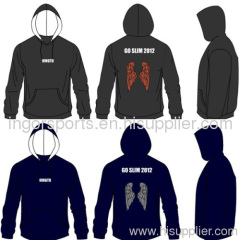 Women 300gsm Cotton Fleece Custom Hooded Sweatshirts Silk Screen Printing