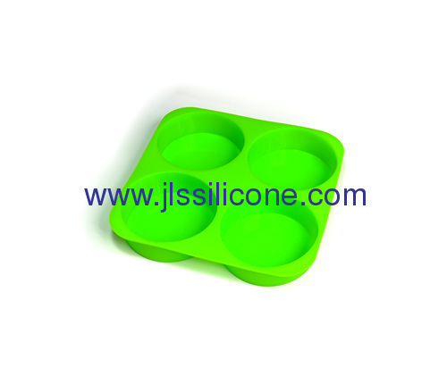 4 cup round shaped silicone bakeware cake baking molds