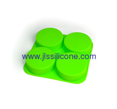 4 cup round shaped silicone bakeware cake baking molds