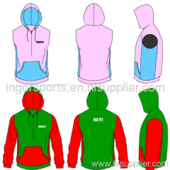 1 / 2 Zipper 300gsm Cotton Fleece Custom Hooded Sweatshirts Children - Adult