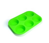 6 cavities cap shaped silicone cake baking molds