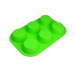 Silicone cake baking tray with 6 cups