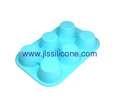Silicone cake baking tray or soap molds