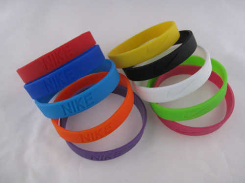 silicone sport ni-ke promotion wristbands fashion bracelet