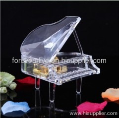 crystal music box with logo