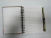 A6 6 subject college ruled hardcover spiral notepad/notebook with pen
