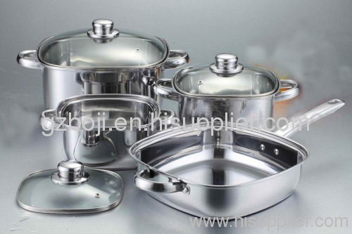 High quality food grade stainless steel cookware set
