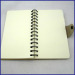 Kraft paper hardcover spiral notebook/notepad 2 subject
