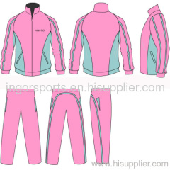 Polyester Silk Screen Printing Taslon Contrast Colors Tracksuits Sportswear