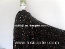 Wedding 100% Cotton Swiss Velvet Lace Black Fabrice For Lady