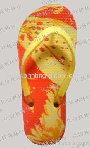 Latest Design PVC Slippers Hot Printing Foil